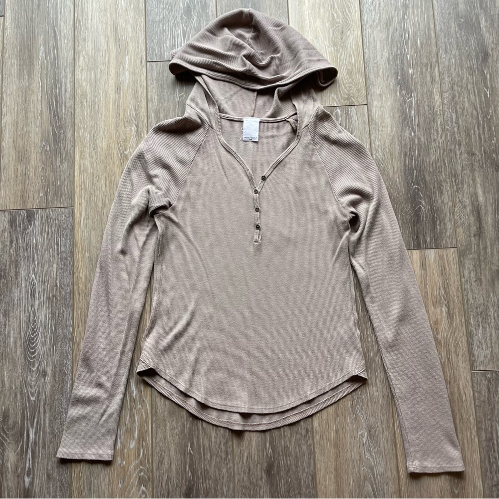 Project Social T thermal hoodie top